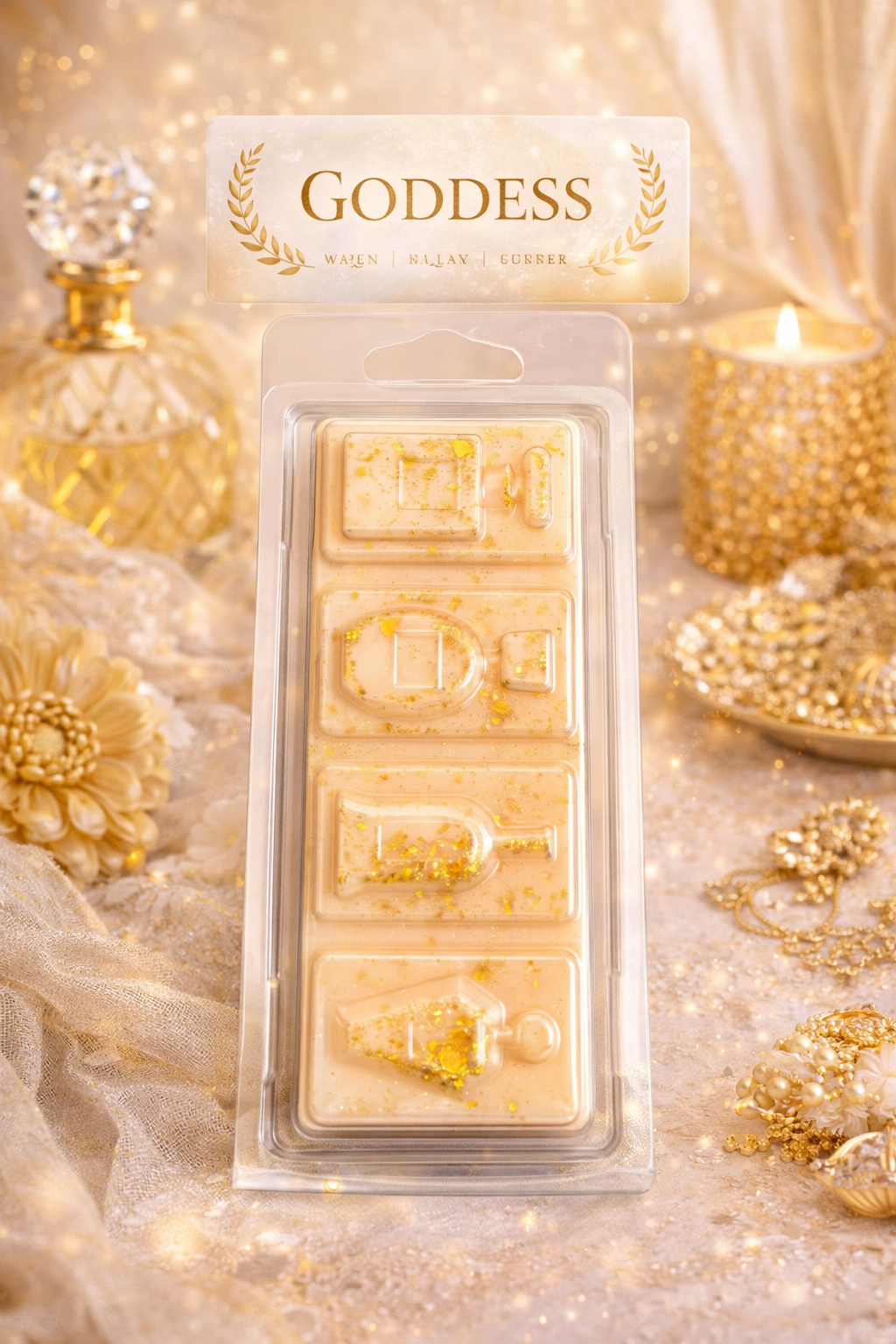 Goddess Wax Melts – Strong Scented Perfume Style Clamshell | Luxury Warm Floral Home Fragrance UK