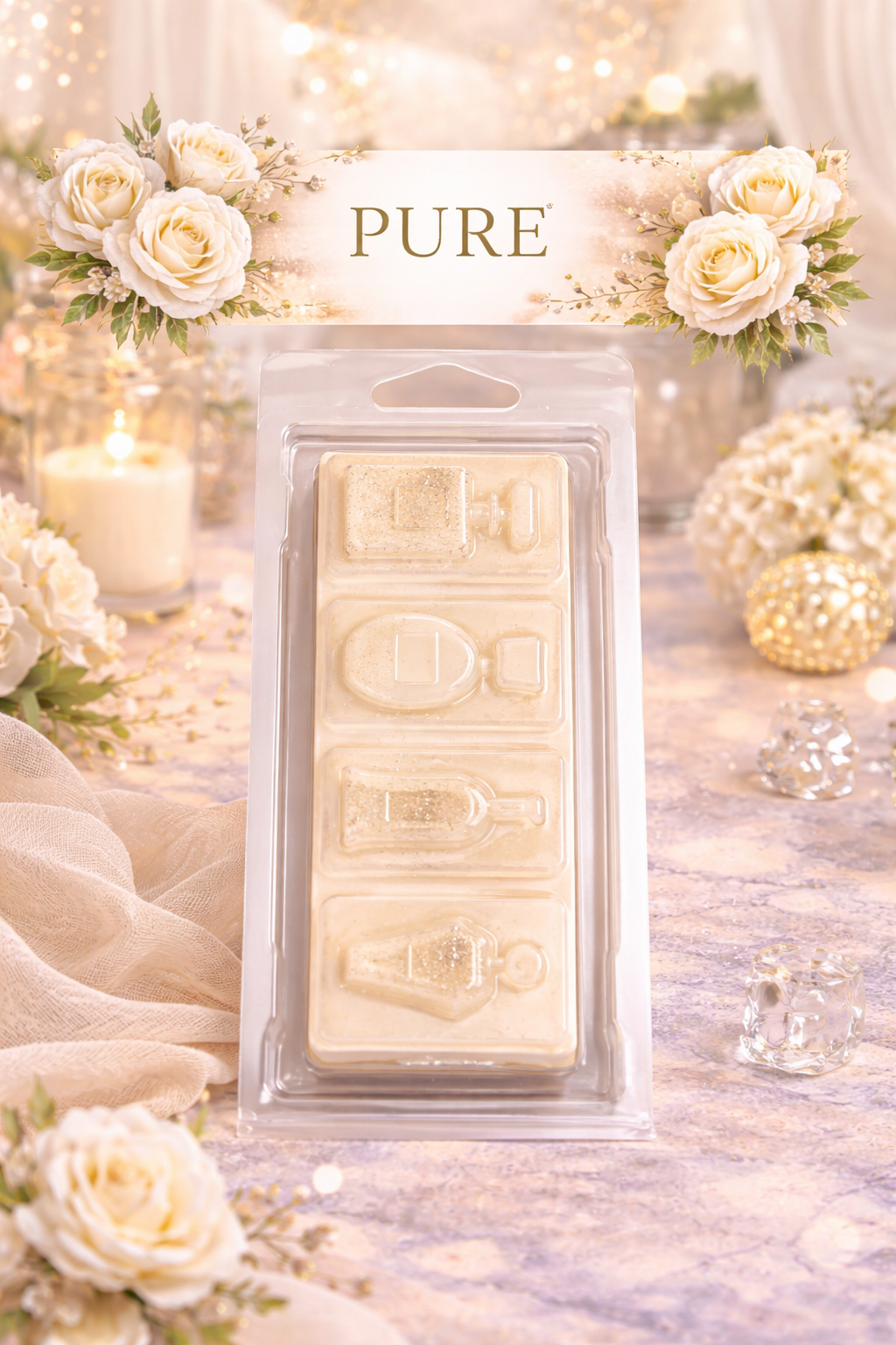 Pure Wax Melts – Strong Scented Perfume Style Clamshell | Clean Fresh Home Fragrance UK