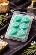 Caring Freshness Wax Melts – Strong Scented Double Heart Clamshell | Fresh Clean Home Fragrance UK