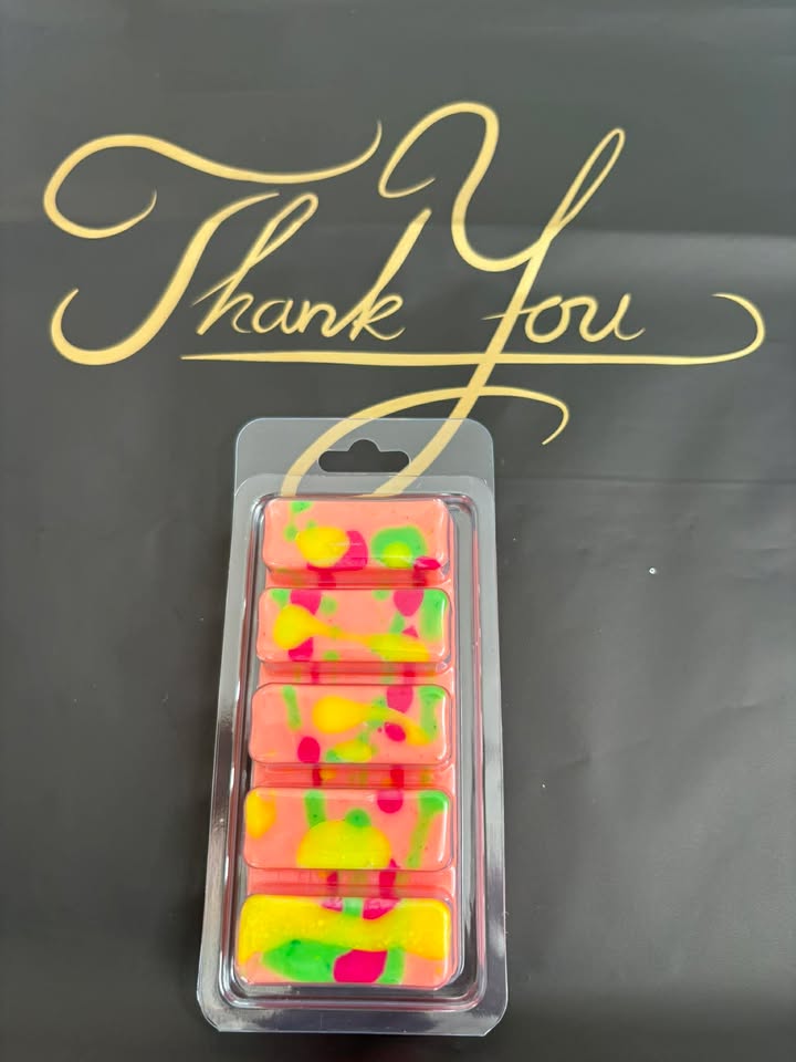 Tropical Wax Melts – Strong Scented Deep 5 Cell Snap Bar | Fruity Summer Home Fragrance UK