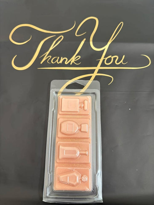 Amber & Warm Wool Wax Melts – Strong Scented 4 Cell Clamshell | Cosy Luxury Home Fragrance UK