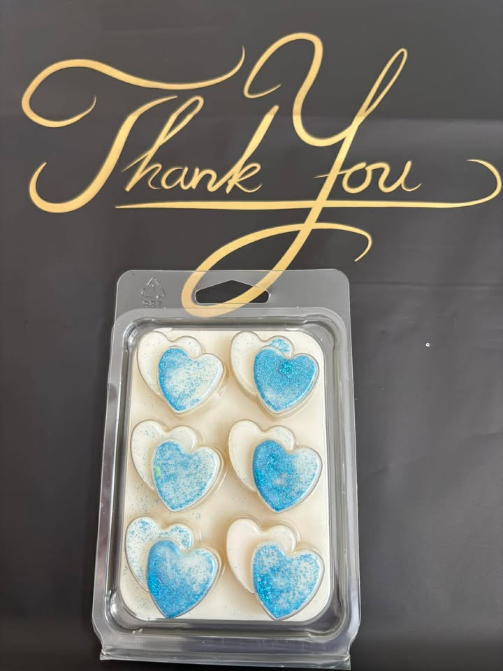 Cloud Wax Melts – Strong Scented 6 Double Heart Clamshell | Fresh Clean Sweet Home Fragrance UK