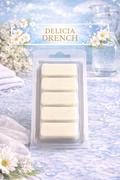 Delicia Drench Wax Melts – Strong Scented 5 Cell Snap Bar | Fresh Clean Laundry Fragrance UK