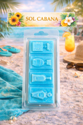 Sol Cabana Wax Melts – Strong Scented Perfume Style Clamshell | Tropical Summer Home Fragrance UK