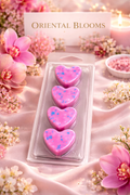 Oriental Blooms Wax Melts – Strong Scented 4 Heart Clamshell | Exotic Floral Home Fragrance UK
