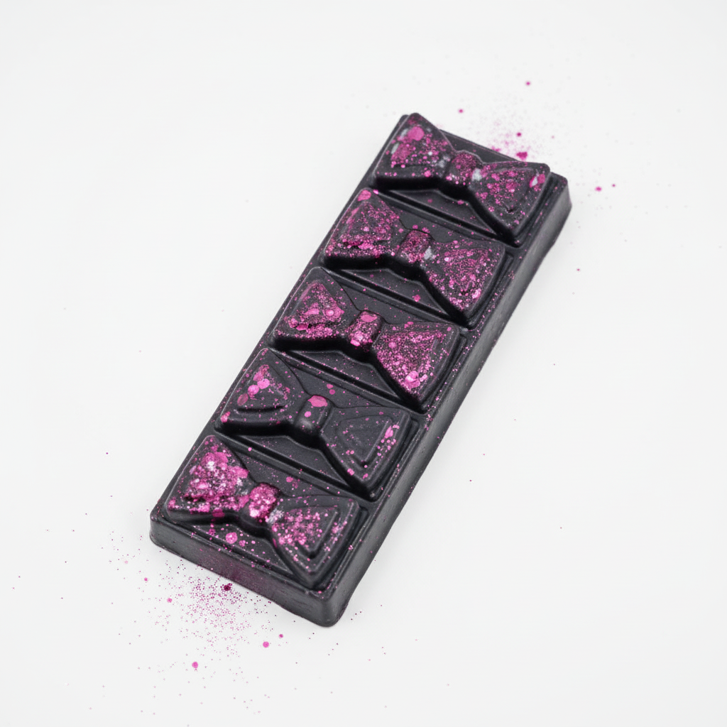 Black and pink bow wax melts